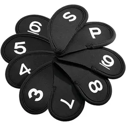 Eisen-Headcover-Set 3-SW schwarz