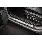 Skoda 57A071303A Einstiegsleisten Türleisten Türschweller Zierleisten, mit KAROQ Schriftzug Silber