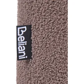 Beliani Pouf Idyllwild Bouclé 49 x 46 x 38 cm Braun