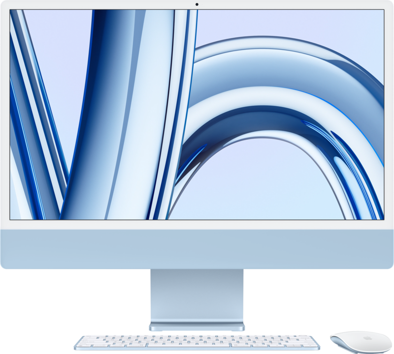 Apple iMac 24" (2023) M3 (8 Core CPU / 8 Core GPU) 8GB/256GB Blau QWERTZ