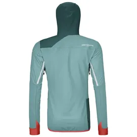 Ortovox Swisswool Col Becchei Hybrid W - Softshelljacke - petrol-türkis