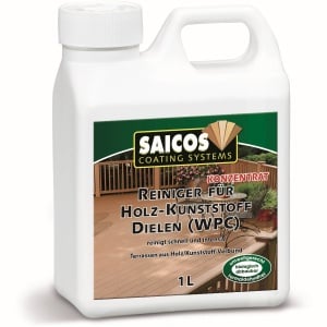 SAICOS WPC-Reiniger Konzentrat, Reinigungsmittel für Holz-Kunststoff Dielen, 1000 ml - Henkelflasche