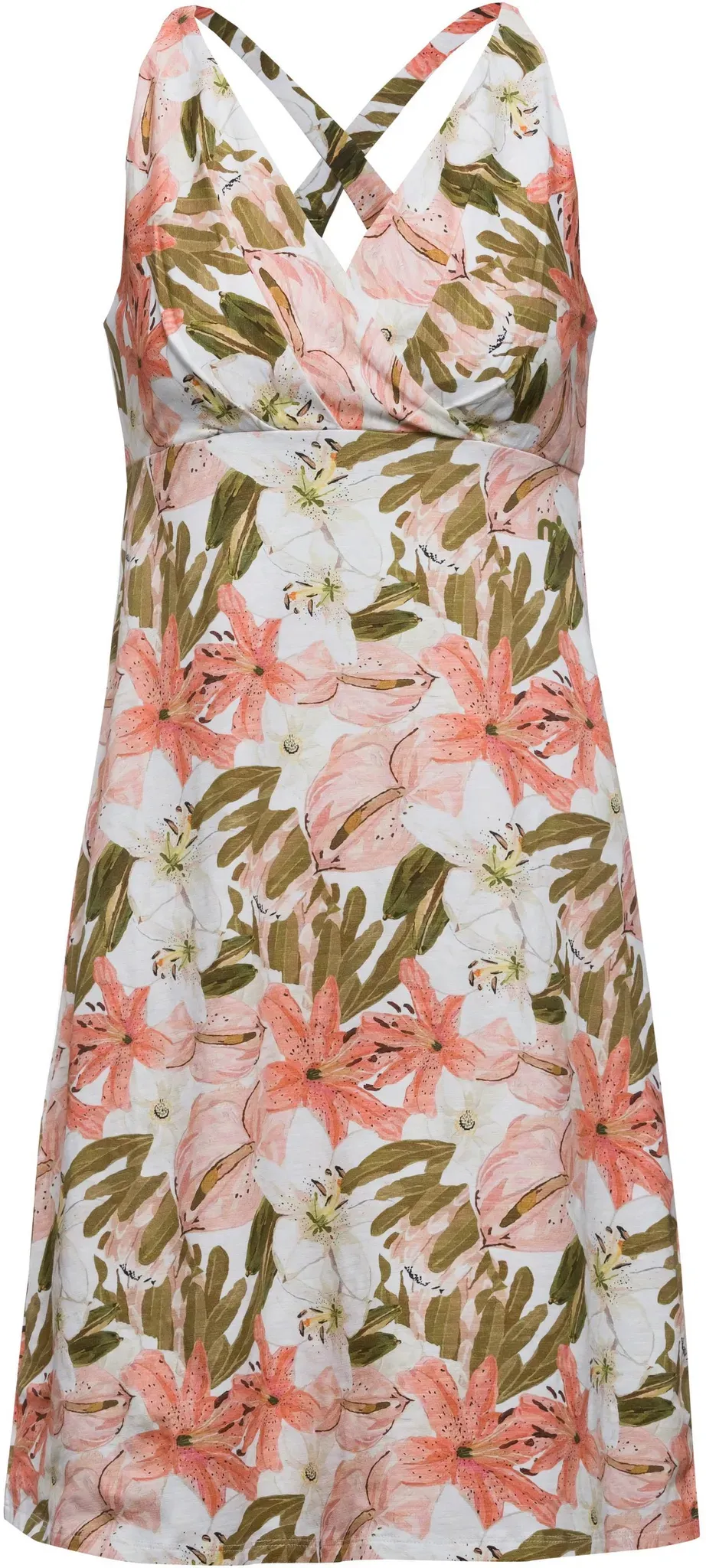 Mistral Kleid Damen in white flowers, Größe M - weiß