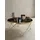 KADIMA DESIGN Retro-Charme Schwarz Glas 82 x 39 cm