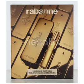 Paco Rabanne 1 Million Eau de Toilette 100 ml + Eau de Toilette 20 ml Geschenkset