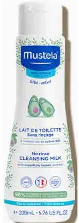 Mustela Reinigungsmilch Ohne Abspülen Mit Avocado Bio Flakon 200ml