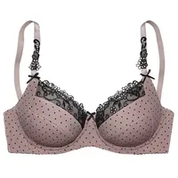 nuance by lascana Bügel-BH Damen taupe-schwarz Gr.75E