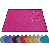 HANSE HOME Fußmatte Wash – Clean«, bordeaux – Fussmatte Outdoor Schmutzfangmatte Türmatte Waschbar & Wetterfest rutschfest für Eingangsbereich & Außenbereich – Himbeerrot