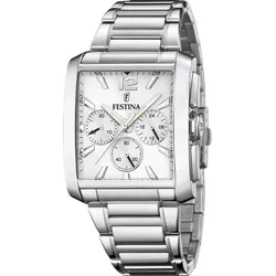 Festina Quarz Herren On the square F20635/1 - silber - 38mm