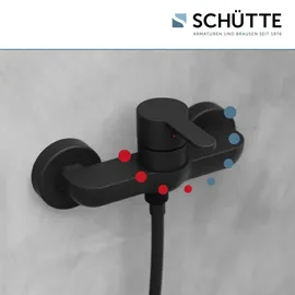 Schütte DENVER Duscharmatur Einhandmischer Schwarz matt