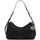 Michael Kors Nolita Medium Schultertasche Leder/Nubukleder Black