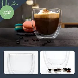 Bambuswald Kaffeeglas 0,1 l