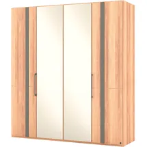 Musterring Drehtürenschrank MUSTERRING "Sorrent, Kleiderschrank, Schrank, teilmassiv Eiche", braun, B:200cm H:217cm, Schränke, Drehtürenschrank, Türen Eiche massiv oder als Parsol-Bronze-Spiegel, verschiedene Maße