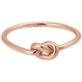 Elli Ring Damen Knoten Verknotet Trend Basic in Rosegold | Gr.: 56