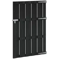 vidaXL Gartentor 100 x 150 cm WPC und Aluminium Schwarz