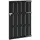 vidaXL Gartentor 100 x 150 cm WPC und Aluminium Schwarz