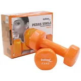 Softee Vinyl S Set 2.5kg Hantel - Orange - 2.5 kg