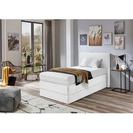 Westfalia Schlafkomfort Boxspringbett 105 x 205 cm Weiß