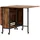 Homcom Esstisch 130 x 74 x 80 cm rustikal-braun