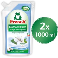 Frosch Baumwollblüten Weichspüler, 2er Pack (2 x 1 l)