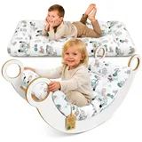 Jugendmatratze Krabbeldecke für Baby Kissen für Kletterbogen - Bodenkissen Kinder, Totsy Baby grau