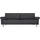 creation by rolf benz 2-Sitzer CR.450 Chenille 168 x 85 x 95 cm Schwarz