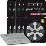 Power One Evolution Hörgerätebatterien P10 6er