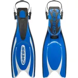 Cressi Herren Flossen Frog Plus, blau/sliber, 39/41, BF202040