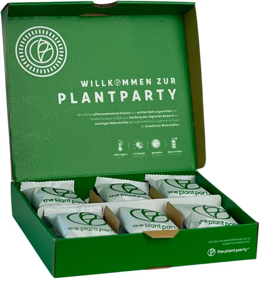 the plant party® - bioactive snacks Riegel 360 g