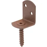 GAH Alberts Duravis Flechtzaunhalter L-Form Rostbraun Duplexbesch. 83/32 x 30 x 38 mm
