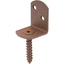 GAH Alberts Duravis Flechtzaunhalter L-Form Rostbraun Duplexbesch. 83/32 x 30 x 38 mm