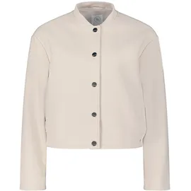 Betty & Co Blouson mit Rippbündchen in Bright Cream Melange | Gr.: 44
