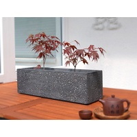 Köhko Blumenkübel aus Fiberglas neuartiges Stein-Optik Pflanzkübel 65x22x22 cm