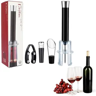 Wino On The Go Wine Opening Set | Luftdruck Weinflaschenöffner | Kreatives Praktisches Weinöffner Geschenkset Air Pump Wine Opener Air Pressure Wine Bottle Opener Geschenk Für Weinliebhaber