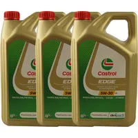 3x 5 L Castrol EDGE 5W-30 Motoröl Motorenöl Longlife 4 / BMW / MB / AUDI / VW