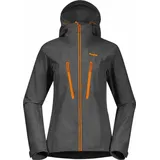 Bergans Cecilie Mountain Softshell Women Solid Dark Grey/Cloudberry Yellow M