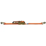 Dolezych Spanngurt DIN EN 12195-2 8 m 50 mm mit Getriebezugratsche und Spitzhaken
