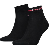 Tommy Hilfiger Herren Quarter Socken, Schwarz, 39-42