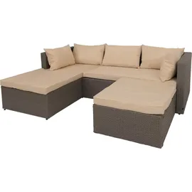 Mendler HWC-O46 Loungeset grau/beige