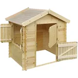 TIMBELA Spielhaus M516 Natur