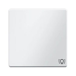 Berker Wippe mit Aufdruck Symbol Licht (polarweiß, samt)
