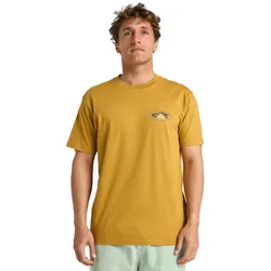 T-Shirt BILLABONG "Orbit", Herren, Gr. XS, gold (vintage gold), 100% Baumwolle, Kurzarm, Shirts