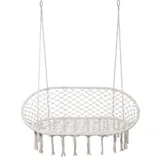 Mobili Rebecca Hängesessel 150 x 130 x 70 cm Cremeweiß