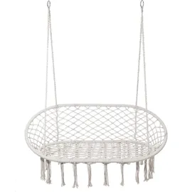 Mobili Rebecca Hängesessel 150 x 130 x 70 cm Cremeweiß