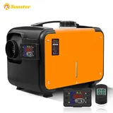 Sunster 8KW 12V 24V Diesel-Lufterhitzer mit Schalldämpfern LCD-Schalter Parkheizung für Autoanhänger LKW Diesel-Standheizung
