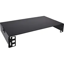 InLine 10 Mini Rack zur Wandmontage 1HE, stabile Halterung für Netzwerkkomponenten aus Metall, pulverbeschichtet, schwarz, 10101B