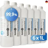 Nanoprotect Isopropanol 99,9% | 6 x 1 Liter Reiniger | Hochprozentiger