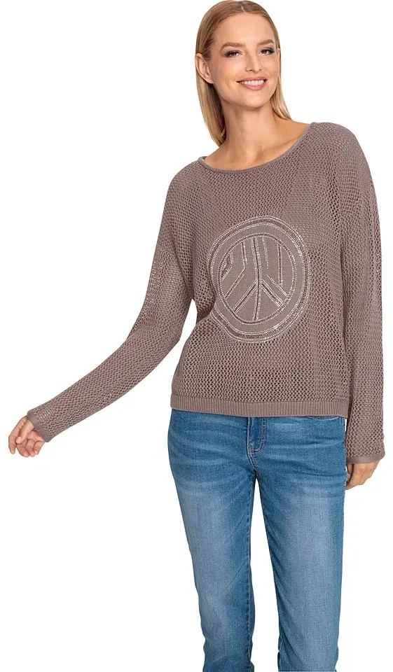 Heine Pullover in Taupe - 36