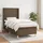 vidaXL Boxspringbett 100 x 200 cm Dunkelbraun