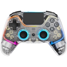 deltaco Gaming Transparent Kabelloser Controller,